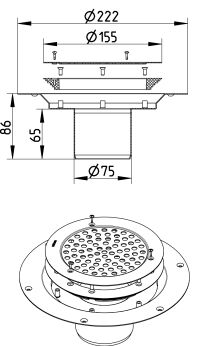 Line Drawing - Drain-Vinyl-155