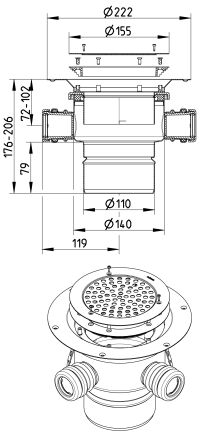 Line Drawing - Drain-Vinyl-155