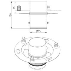 Line Drawing - Roof-stand pipe