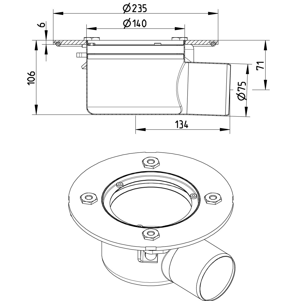 Line Drawing - Marine-lower part-no welding