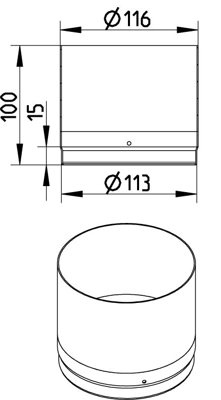 Line Drawing - Intermediate section