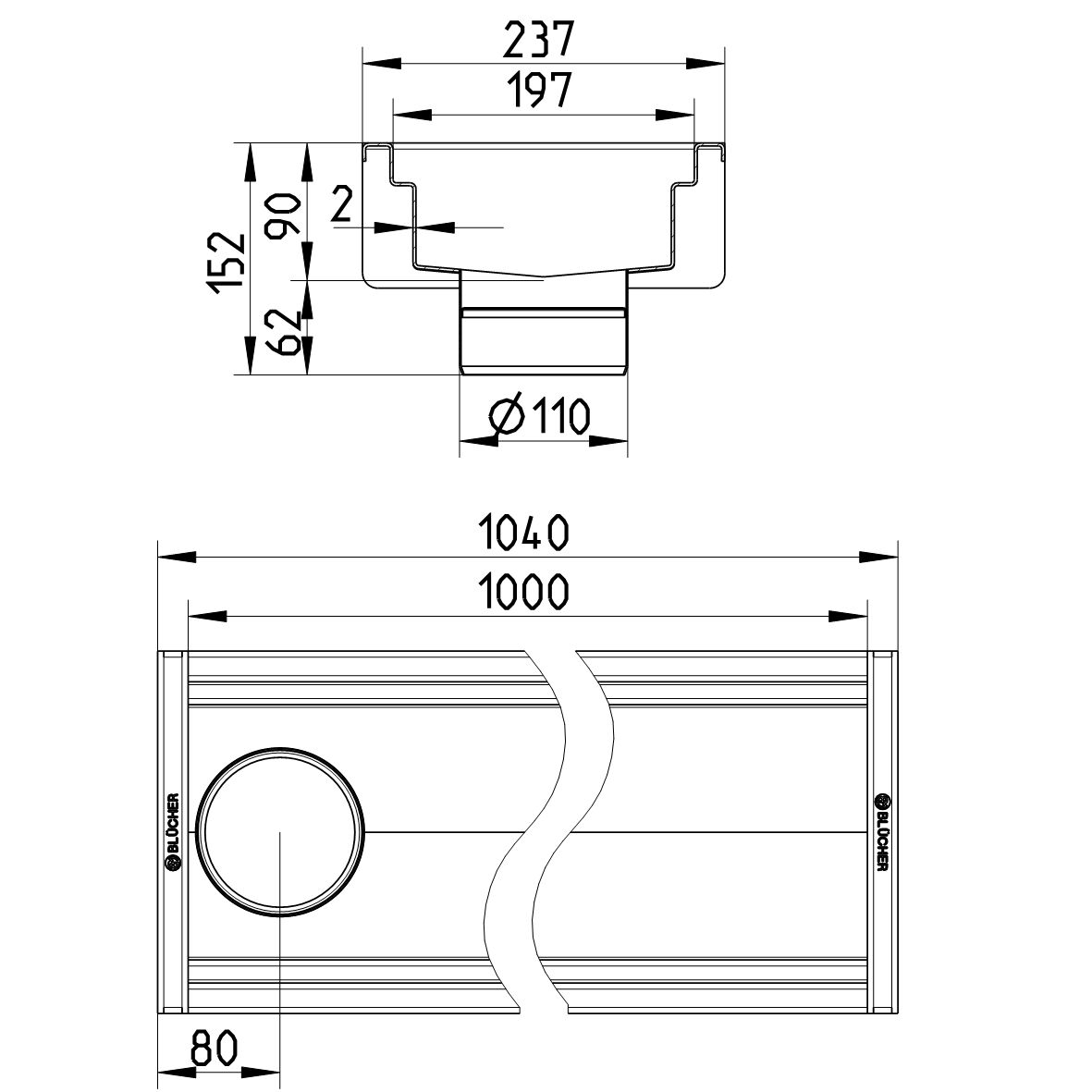 Line Drawing - Channel-No membrane