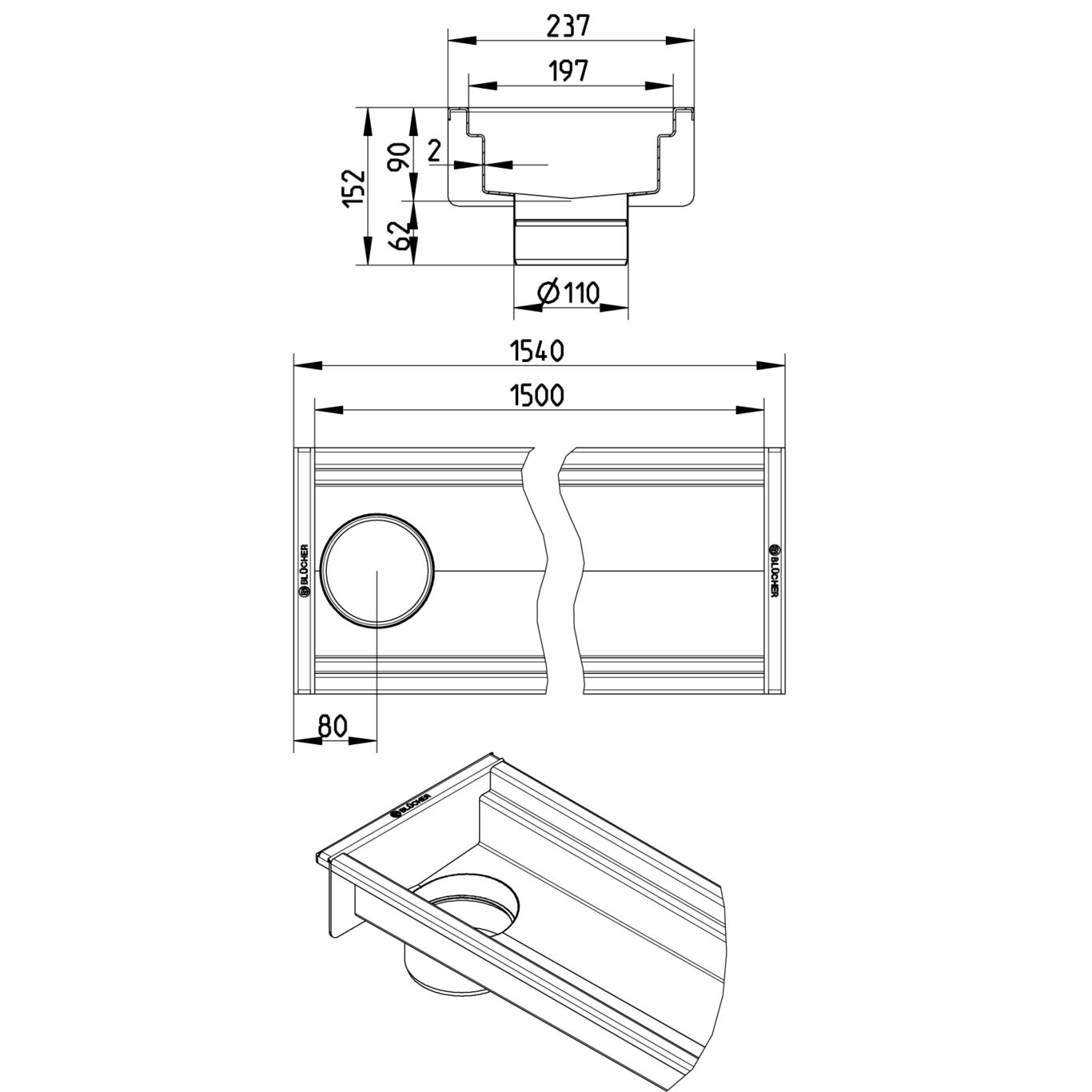 Line Drawing - Channel-No membrane