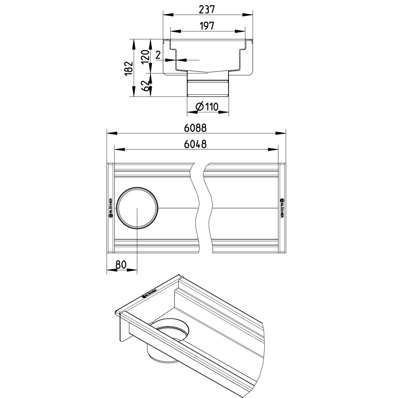 Line Drawing - Channel-No membrane