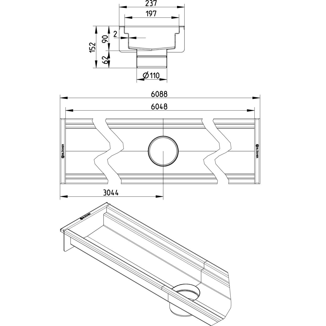 Line Drawing - Channel-No membrane