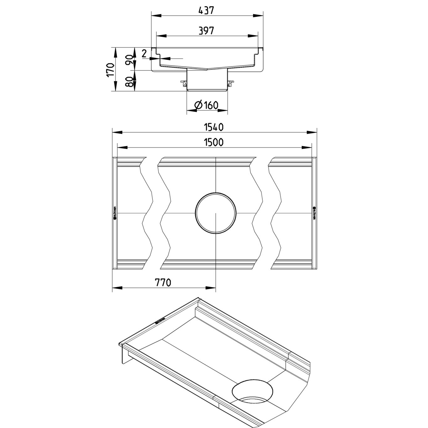 Line Drawing - Channel-No membrane