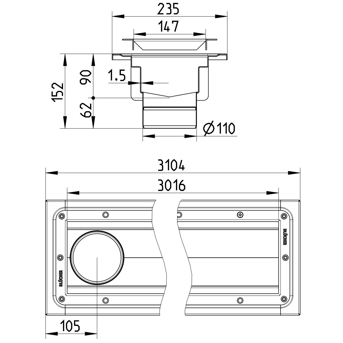 Line Drawing - Channel-Vinyl