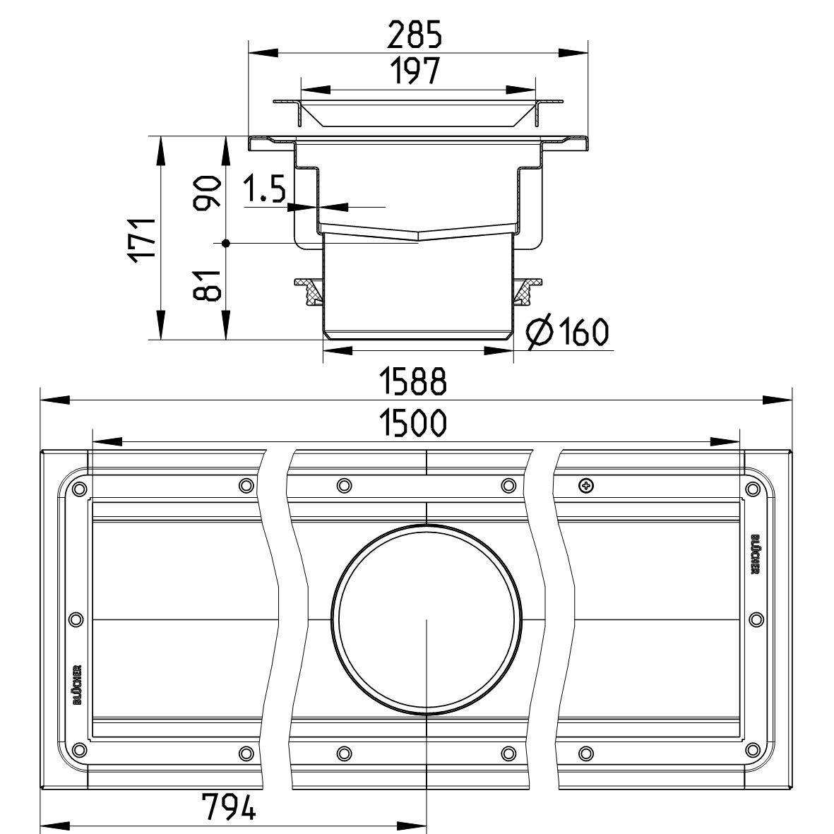 Line Drawing - Channel-Vinyl