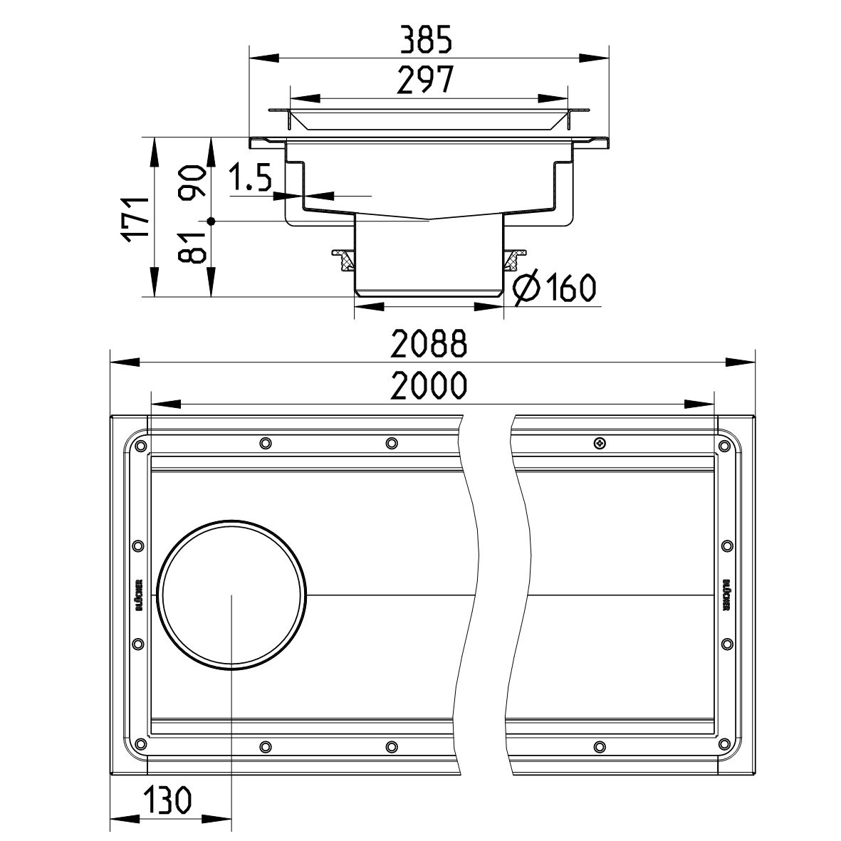 Line Drawing - Channel-Vinyl