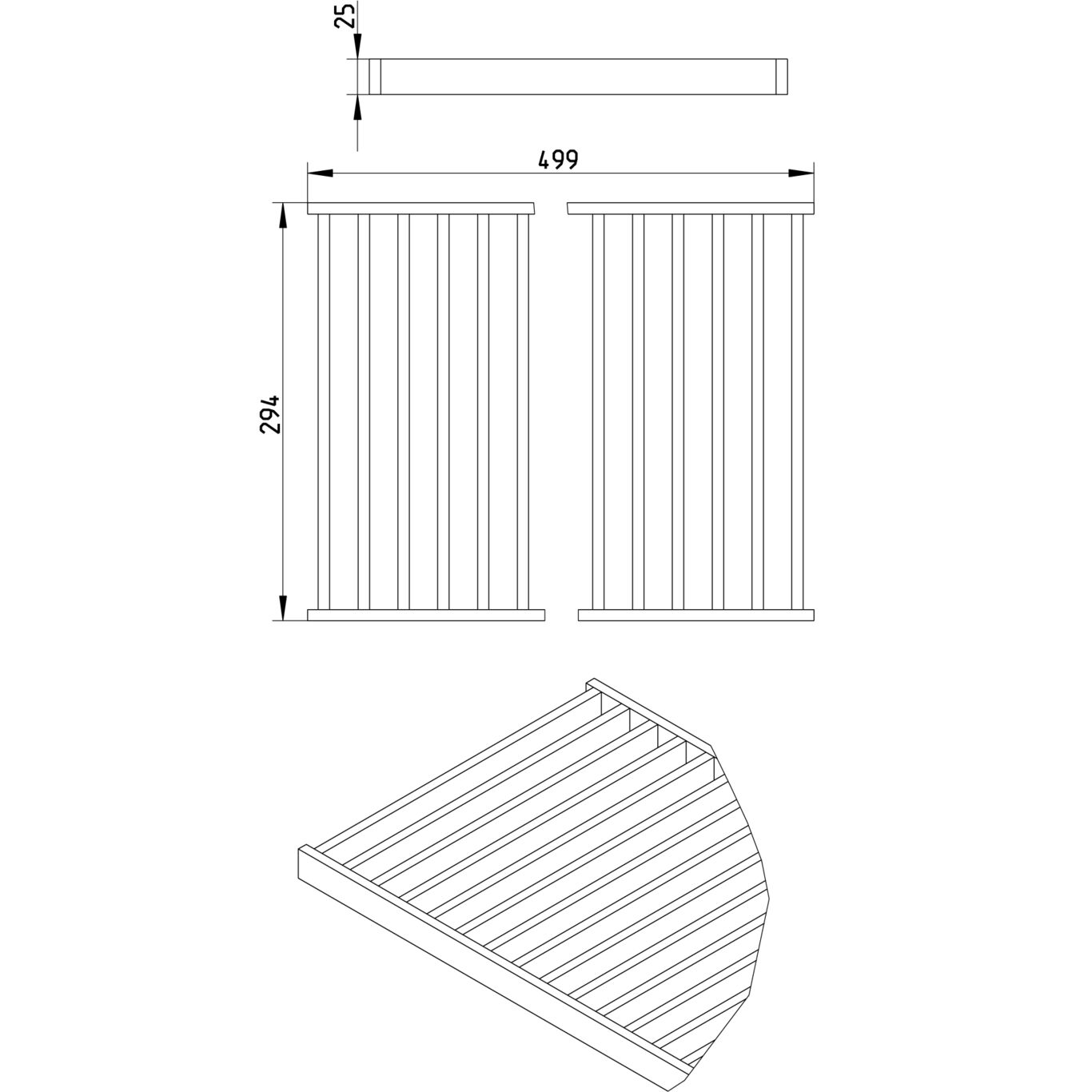 Line Drawing - Grating-Channel-300