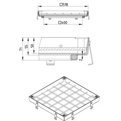 Line Drawing - Access cover-Infill