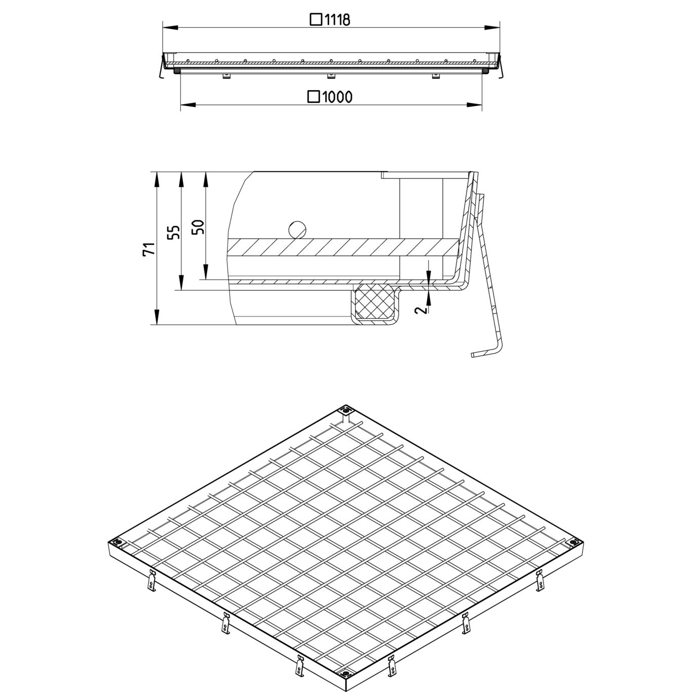 Line Drawing - Access cover-Infill