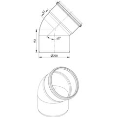 Line Drawing - Bend-45