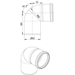 Line Drawing - Bend-87.5