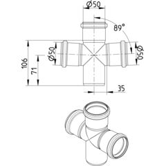 Line Drawing - Double branch-89-180