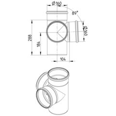 Line Drawing - Double branch-89-90