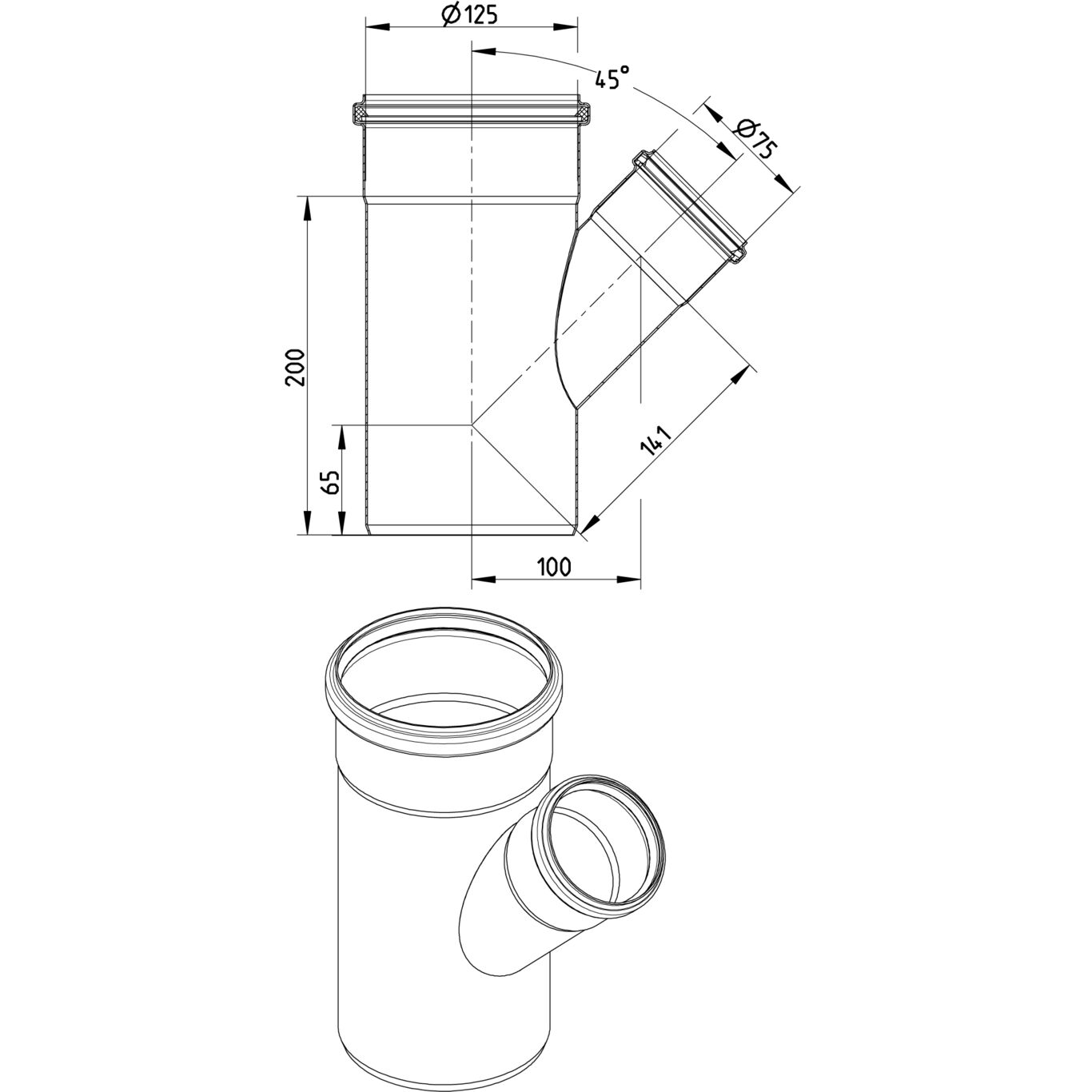 Line Drawing - Branch-45