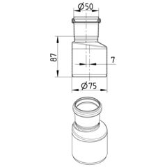 Line Drawing - Increaser-eccentric