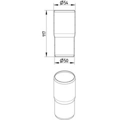 Line Drawing - Adaptor-clay-PVC-cast iron