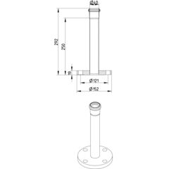 Line Drawing - Adaptor-flange-ANSI