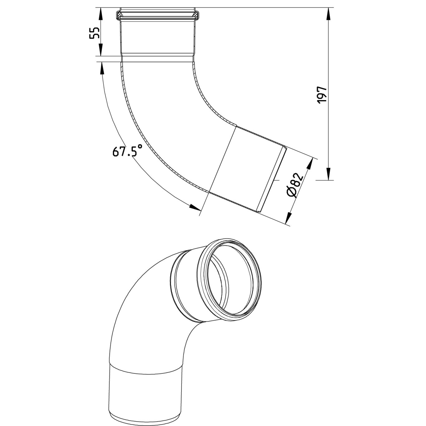 Line Drawing - Adaptor-toilet