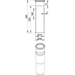 Line Drawing - Penetration-welding sleeve-steel