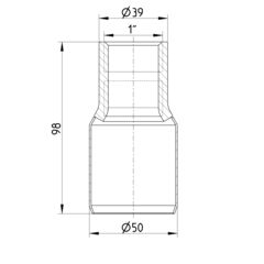 Line Drawing - Adaptor-femail