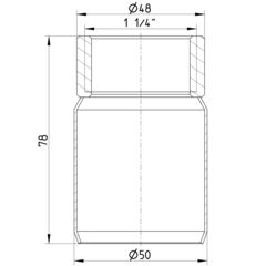 Line Drawing - Adaptor-femail