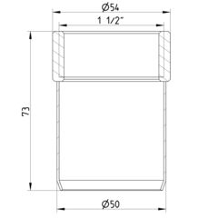 Line Drawing - Adaptor-femail