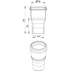 Line Drawing - Adaptor-mail