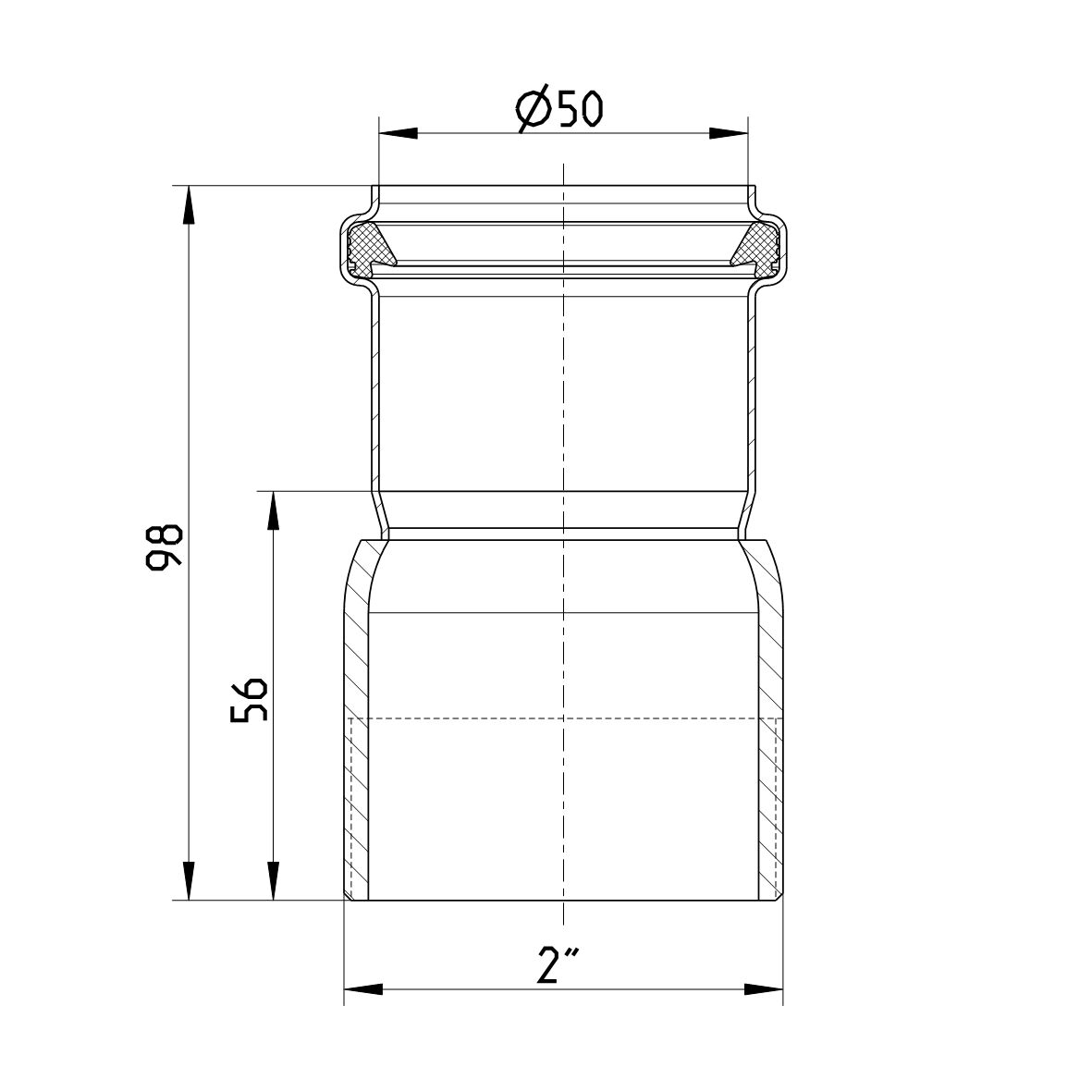 Male Adaptor 6 050 050 S