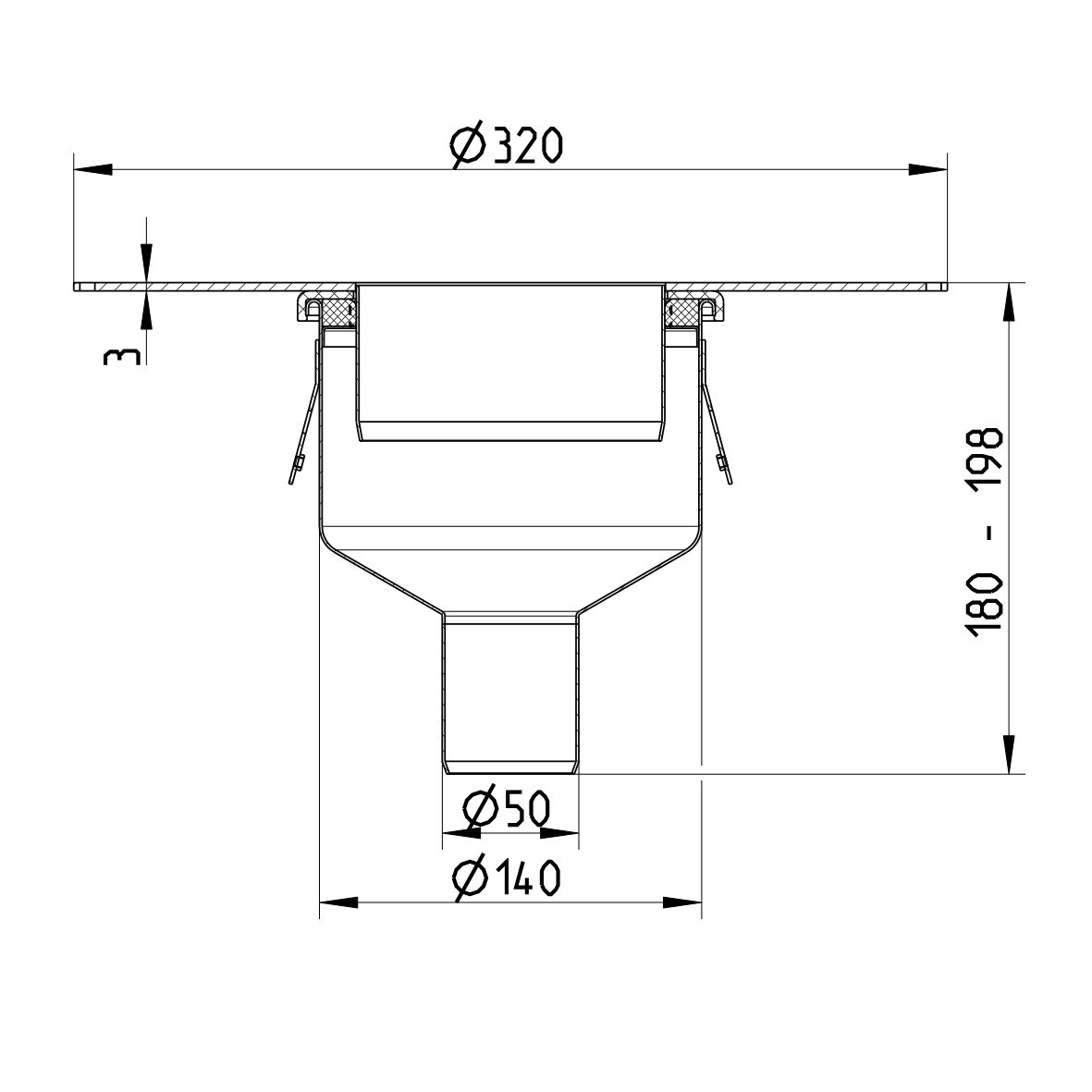 Line drawing of a lower part from the series Lower part-110.