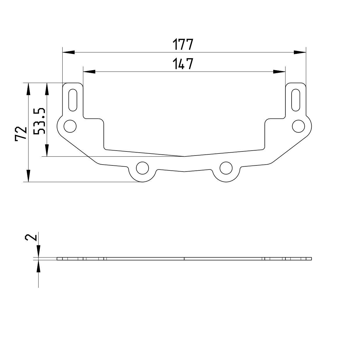 Line drawing of an other product from the series Spare parts-drain.