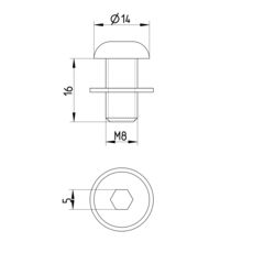 Line drawing of an other product from the series Spare parts-drain.