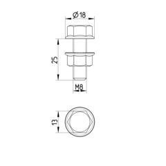 Line drawing of an other product from the series Spare parts-drain.